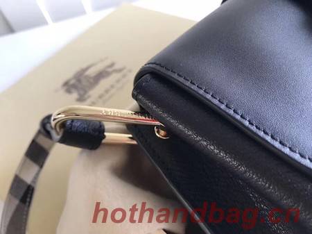 BURBERRY Hampshire vintage check leather cross-body bag 6101 black