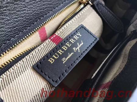 BURBERRY Hampshire vintage check leather cross-body bag 6101 black