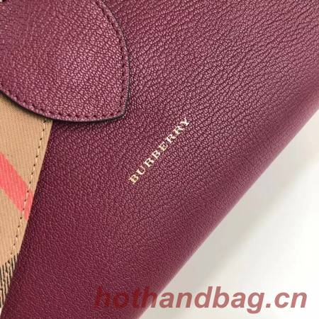 BURBERRY Medium Banner tote bag 0221 Burgendy