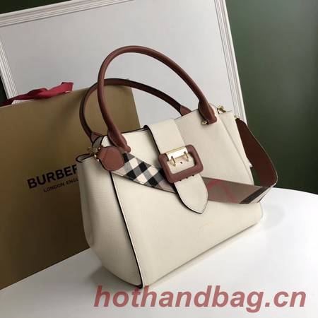 BURBERRY Medium Banner tote bag 0221 white