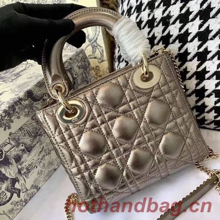 MINI LADY DIOR-TAS VAN LAMSLEER CAL44500 Silver gray