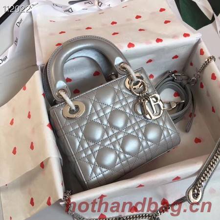 MINI LADY DIOR-TAS VAN LAMSLEER M15P grey