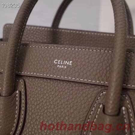 CELINE NANO LUGGAGE BAG IN LAMINATED LAMBSKIN 189244-6