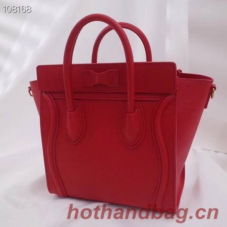 CELINE NANO LUGGAGE BAG IN LAMINATED LAMBSKIN 189244-11