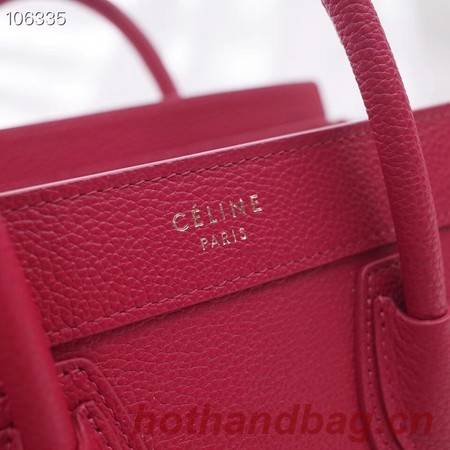 CELINE NANO LUGGAGE BAG IN LAMINATED LAMBSKIN 189244-16