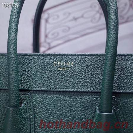 CELINE MICRO LUGGAGE HANDBAG IN LAMINATED LAMBSKIN 167793-8