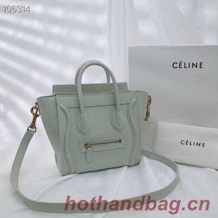 CELINE NANO LUGGAGE BAG IN LAMINATED LAMBSKIN 189244-19