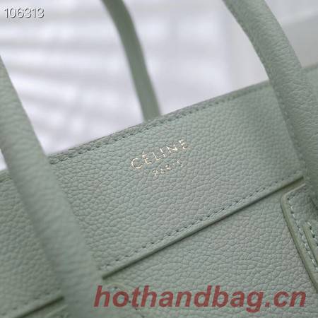 CELINE MICRO LUGGAGE HANDBAG IN LAMINATED LAMBSKIN 167793-20