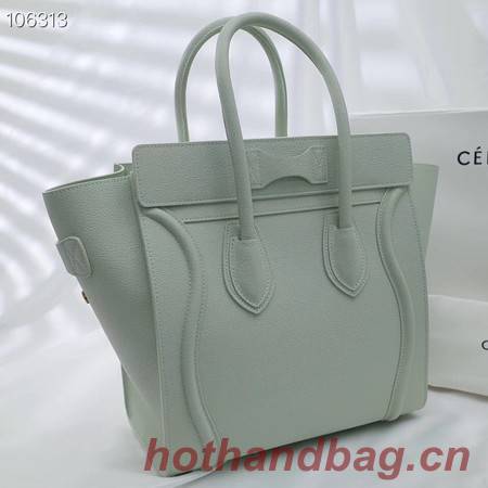 CELINE MICRO LUGGAGE HANDBAG IN LAMINATED LAMBSKIN 167793-20