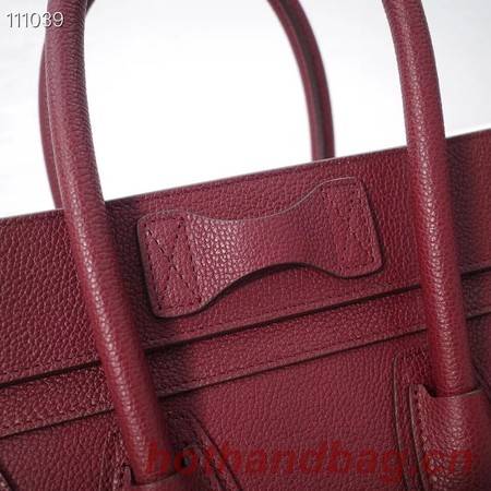 CELINE MICRO LUGGAGE HANDBAG IN LAMINATED LAMBSKIN 167793-21