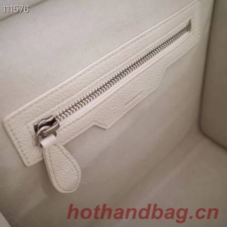 CELINE MICRO LUGGAGE HANDBAG IN LAMINATED LAMBSKIN 167793-25