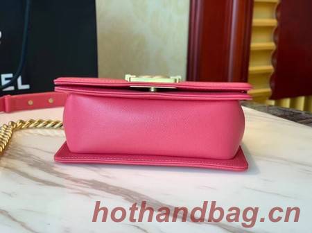 Boy Chanel Flap Shoulder Bag Leather A67085 rose