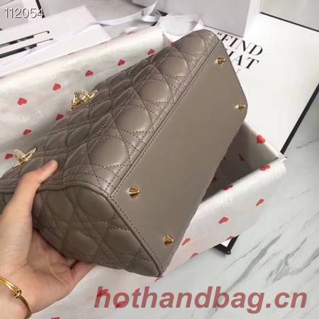 LADY DIOR LAMBSKIN BAG CAL44550 grey