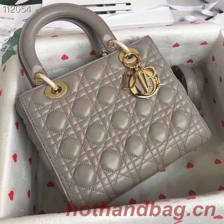 LADY DIOR LAMBSKIN BAG CAL44550 grey