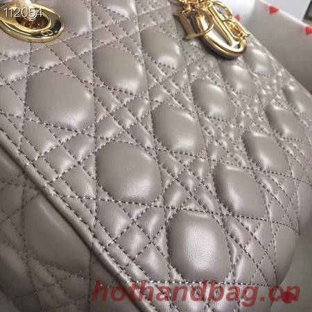 LADY DIOR LAMBSKIN BAG CAL44550 grey