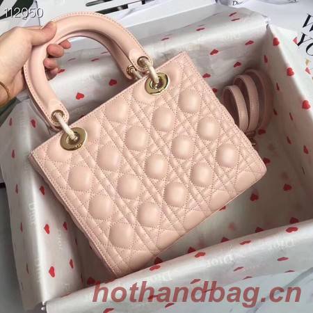 LADY DIOR LAMBSKIN BAG CAL44550 pink