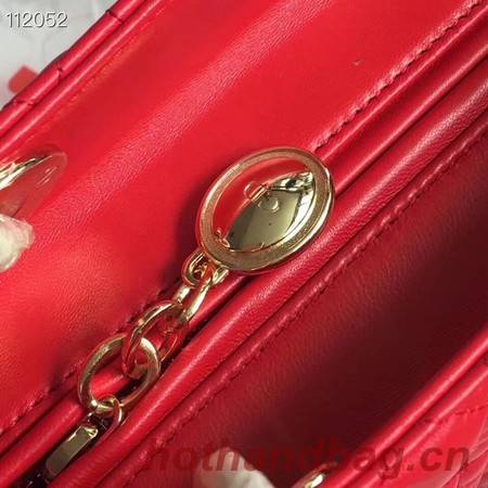 LADY DIOR LAMBSKIN BAG CAL44550 red