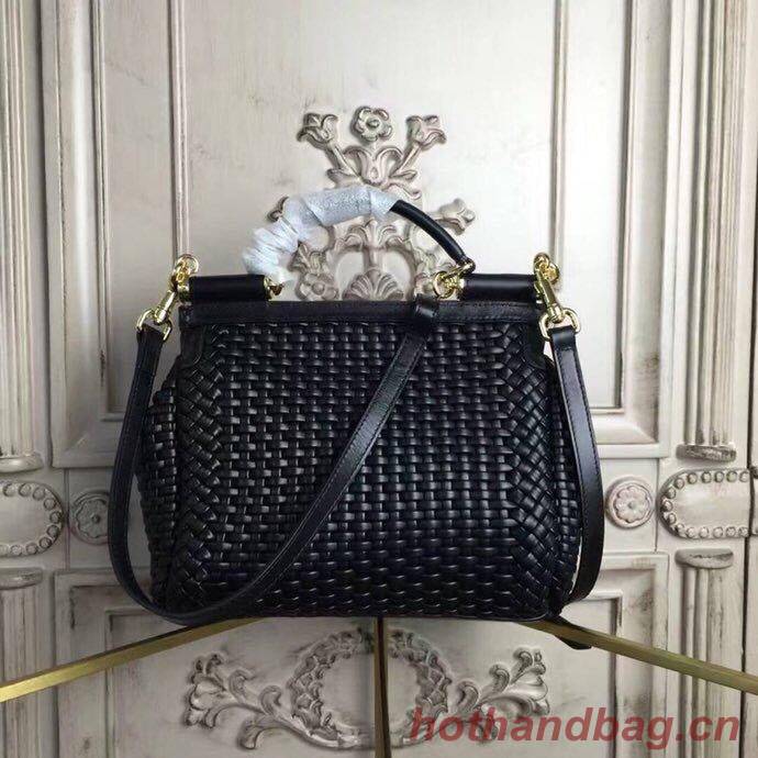 Dolce & Gabbana Origianl Wicker Bag DG8632 Black