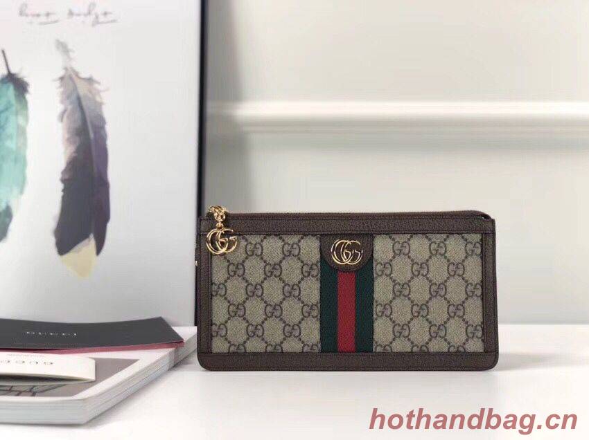 Gucci  print GG Supreme pouch 524291