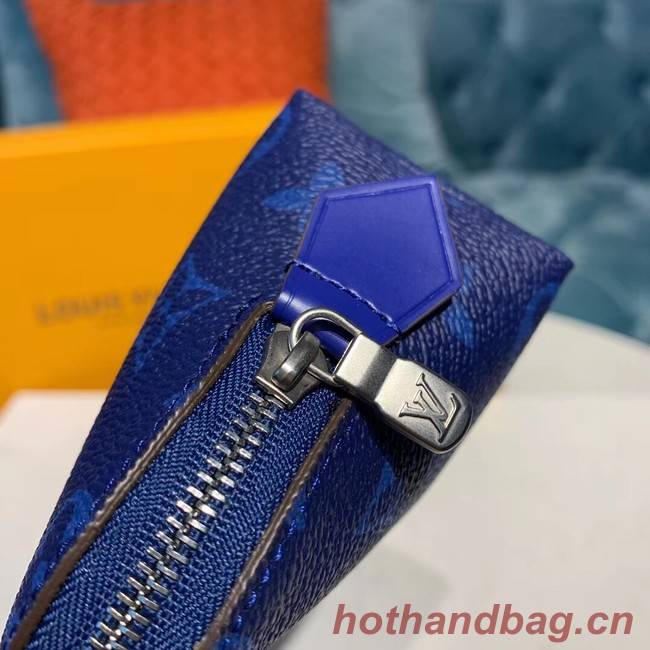 Louis vuitton original Monogram COSMETIC POUCH PM M52030 blue