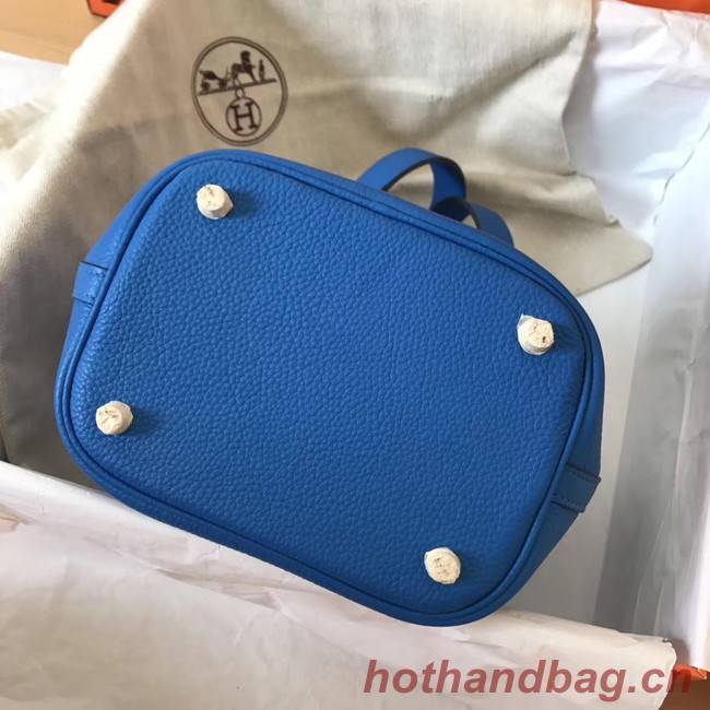 Hermes Picotin Lock PM Bags Original Leather H8688 blue