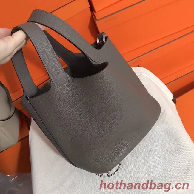 Hermes Picotin Lock PM Bags Original Leather H8688 grey