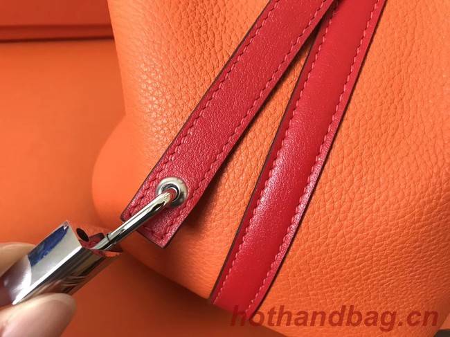 Hermes Picotin Lock PM Bags Original Leather H8688 orange&red