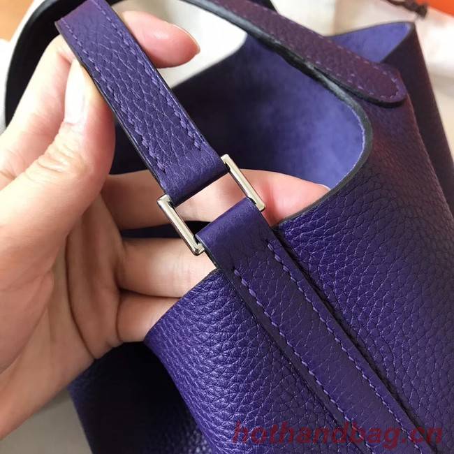 Hermes Picotin Lock PM Bags Original Leather H8688 violet