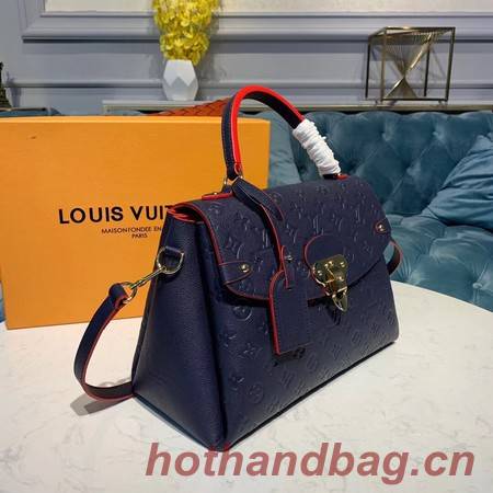 Louis Vuitton Georges MM Monogram Empreinte Original Leather M53944 Navy