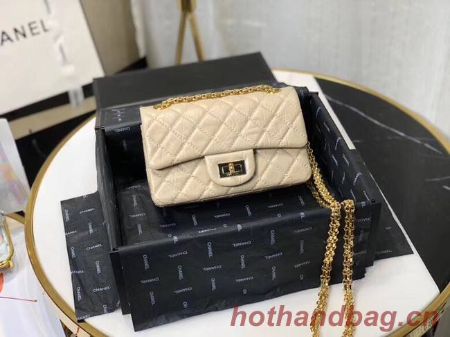 Chanel Shoulder Bag Original Leather Off White AS0874 Gold