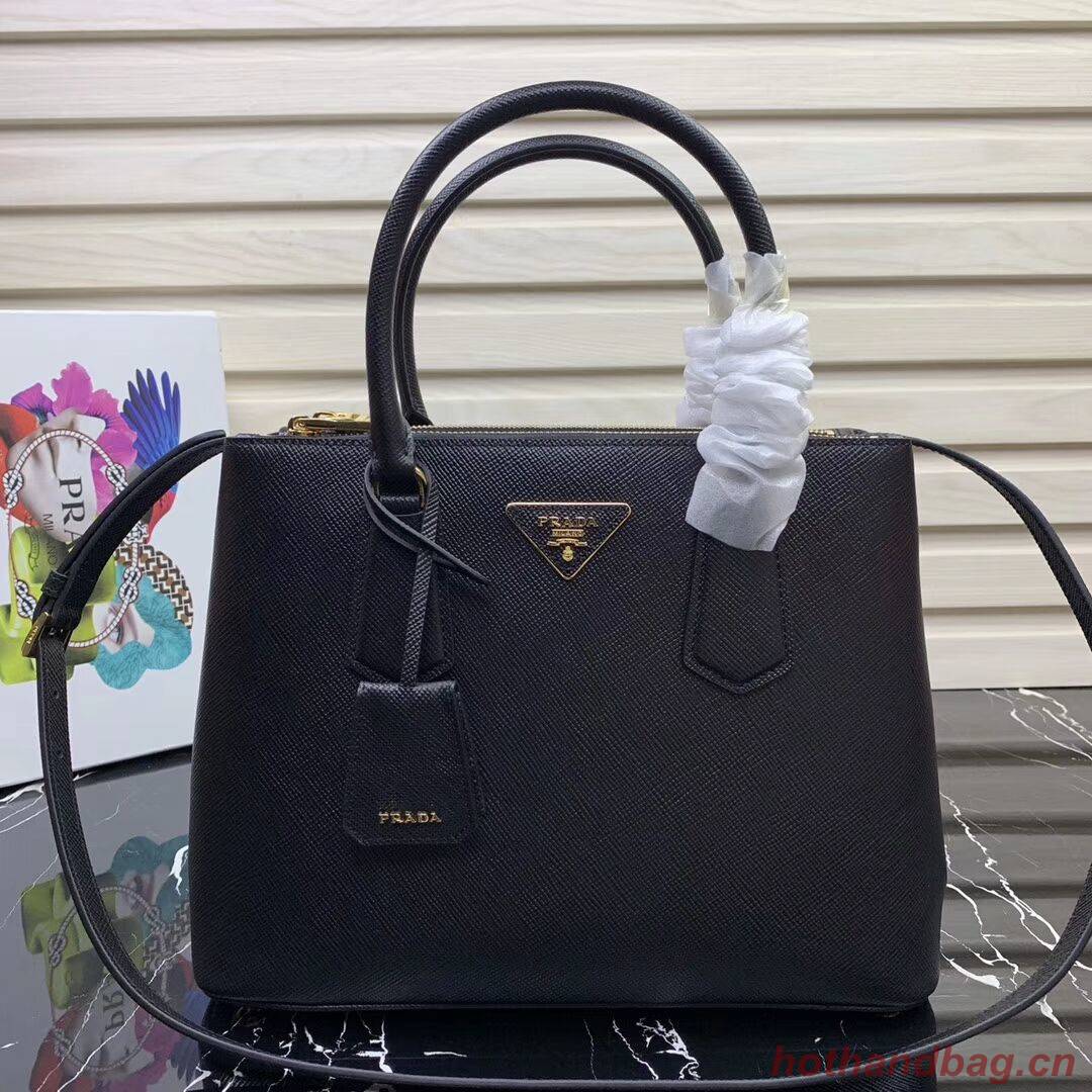 Prada Galleria Saffiano Leather Bag 1BA232 Black