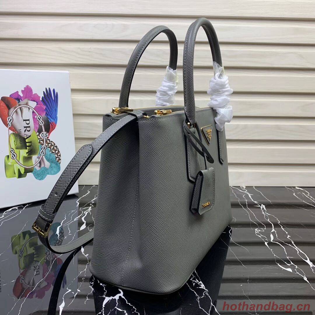 Prada Galleria Saffiano Leather Bag 1BA232 Grey