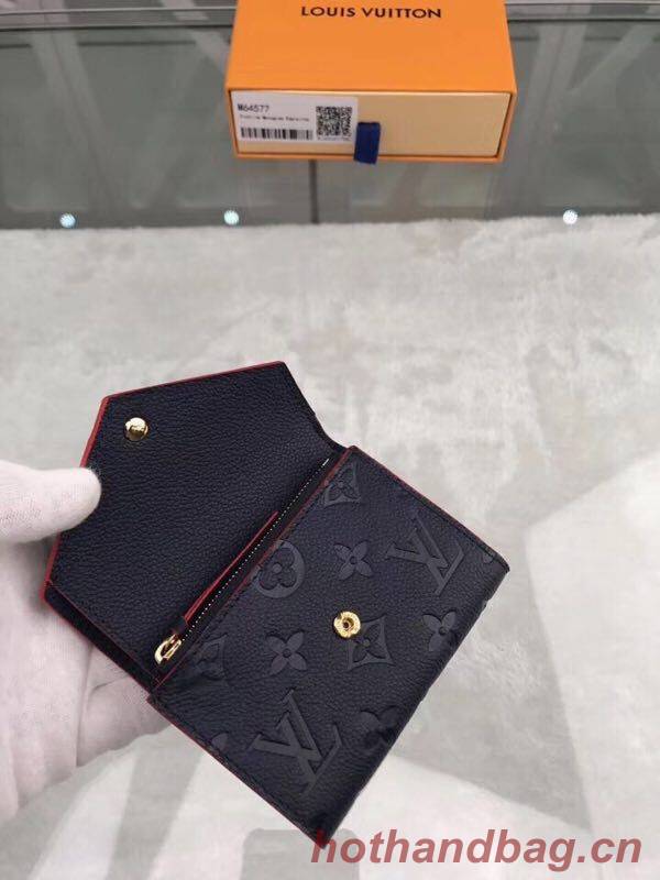 Louis Vuitton Original Monogram Empreinte Wallet M58439 Navy Blue