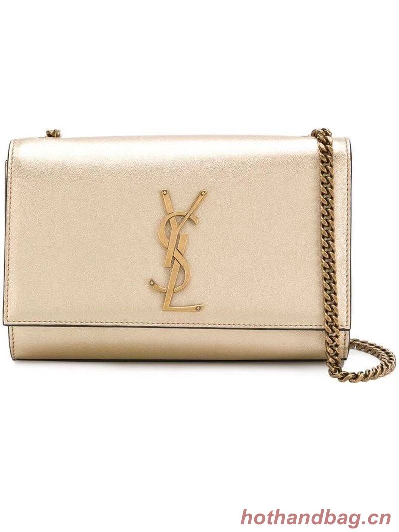 Yves Saint Laurent Kate Small Sheepskin Shoulder Bag Y469390 Gold