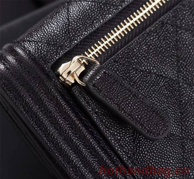 Chanel Calfskin Leather & Gold-Tone Metal A80734 black