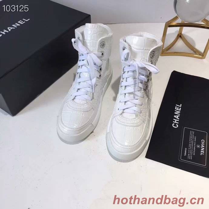 Chanel Shoes Crocodile CH2535JYX White