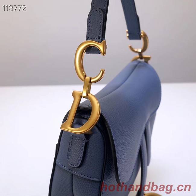 Dior Mini Saddle Bag Calfskin M0447 Blue