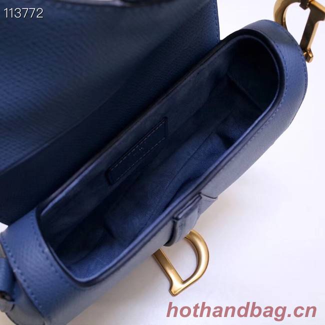 Dior Mini Saddle Bag Calfskin M0447 Blue