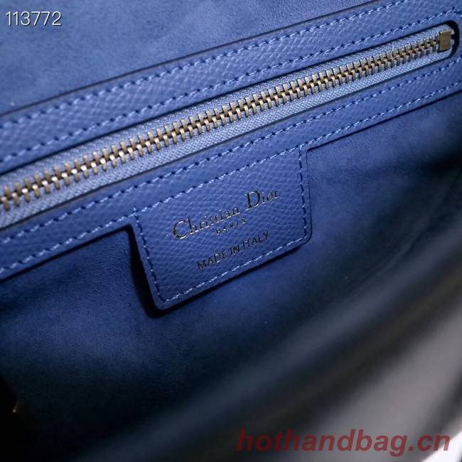 Dior Mini Saddle Bag Calfskin M0447 Blue