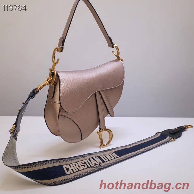 Dior Mini Saddle Bag Calfskin M0447 Gold