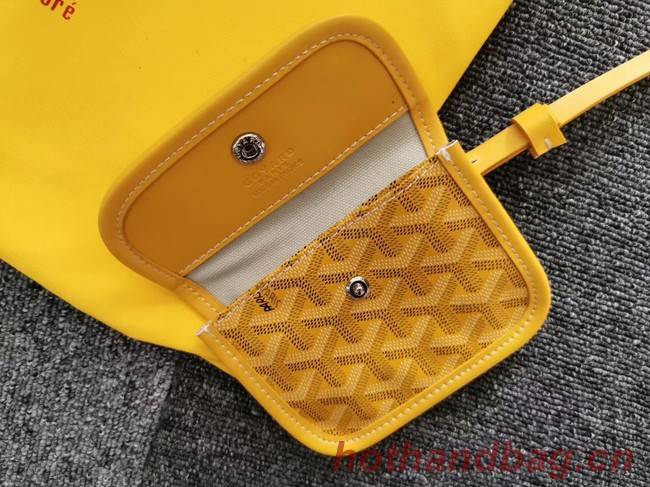 Goyard Calfskin Leather Mini Tote Bag 6782 Yellow