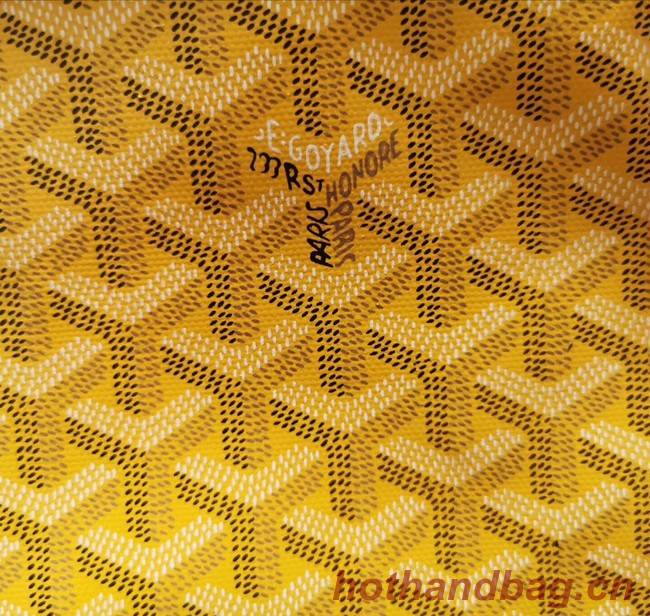 Goyard Calfskin Leather Mini Tote Bag 6782 Yellow