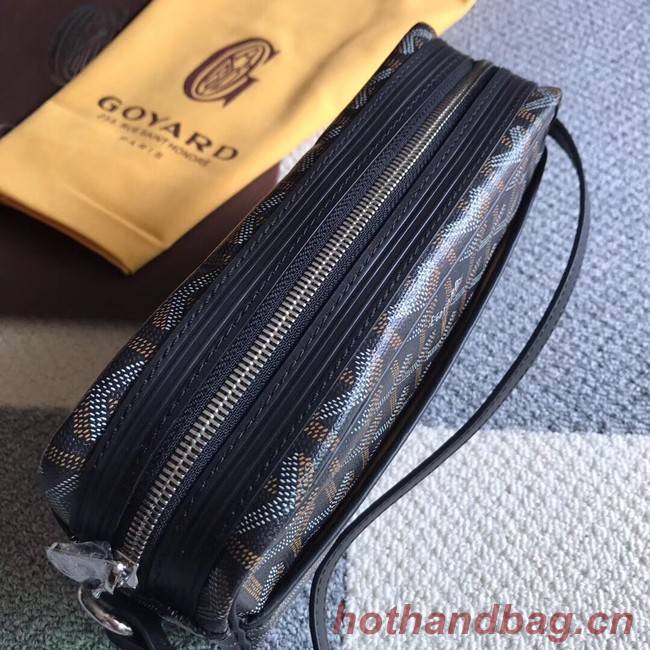 Goyard Calfskin Leather Shoulder Bag 6788 Black