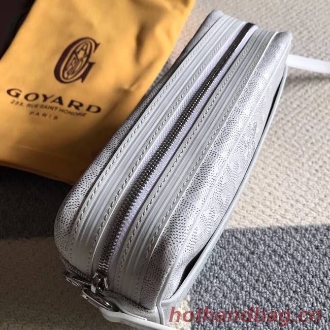 Goyard Calfskin Leather Shoulder Bag 6788 White