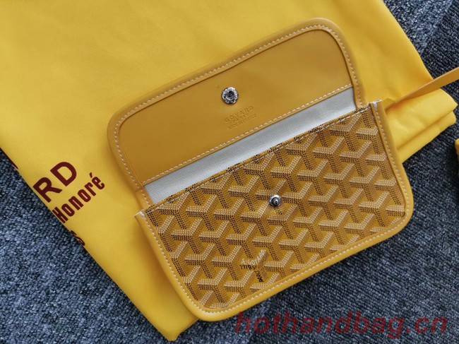 Goyard Calfskin Leather Tote Bag 6783 Yellow