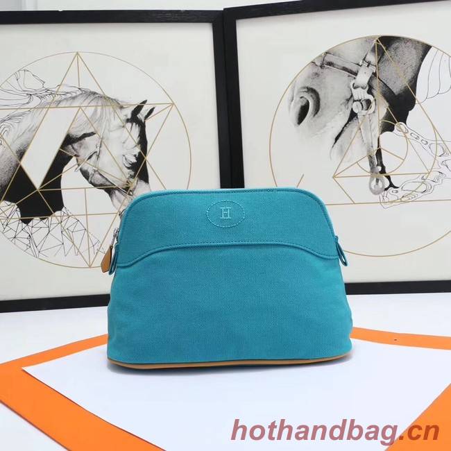 Hermes Cosmetic Bag H3699 Blue