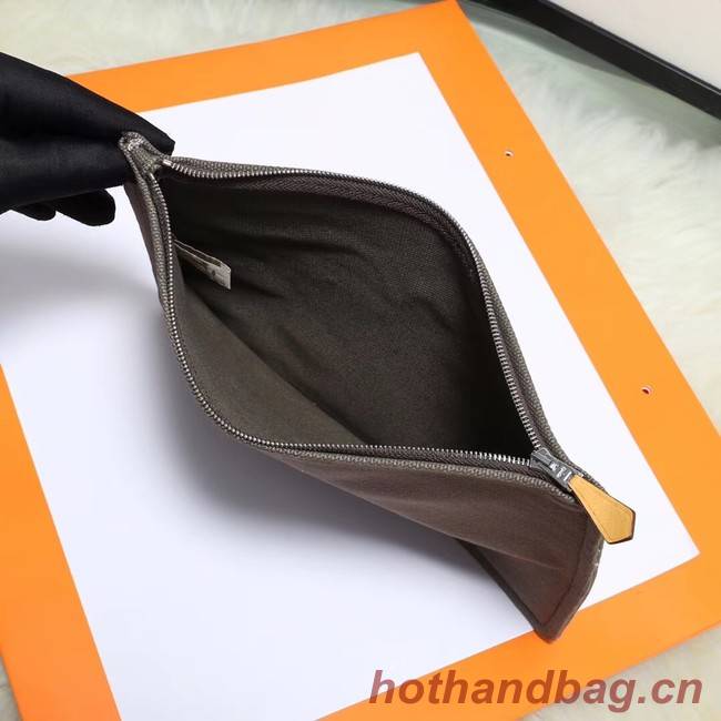 Hermes Cosmetic Bag H3700 Grey