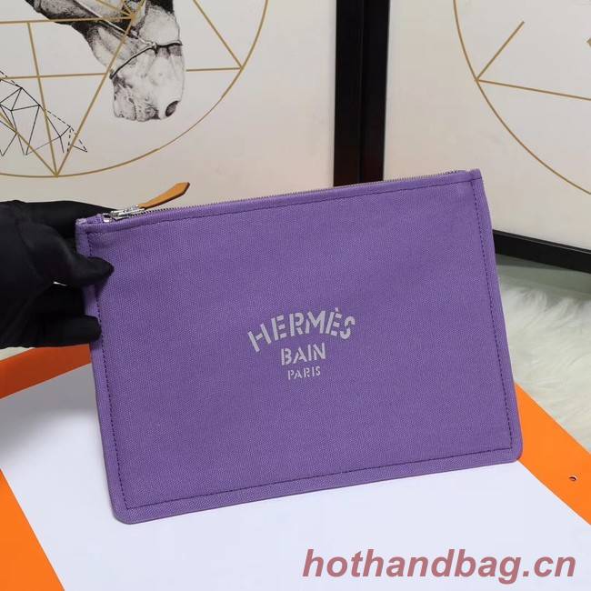 Hermes Cosmetic Bag H3700 Purple