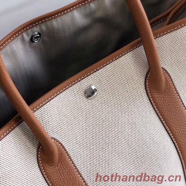 Hermes Garden Party 36cm Tote Bags Original Leather H3698 Brown