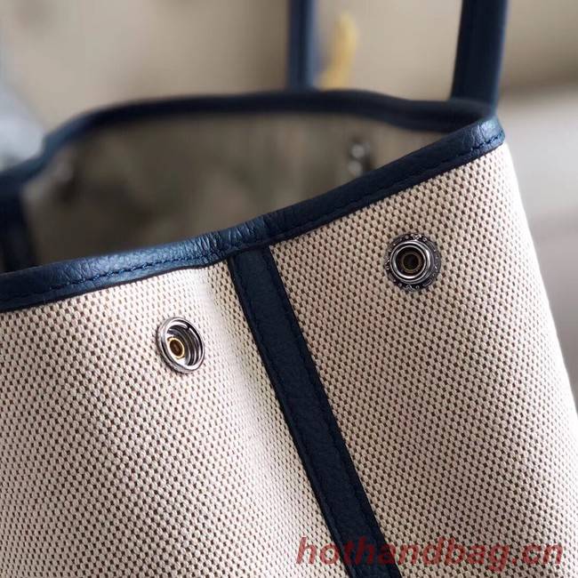 Hermes Garden Party 36cm Tote Bags Original Leather H3698 Dark Blue